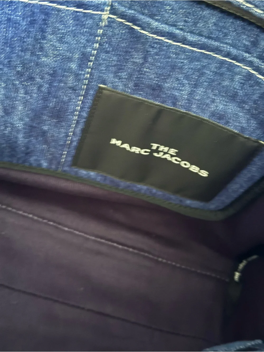 Marc Jacobs Patchwork Denim Tote Bag in Blue - Picture 7 of 10